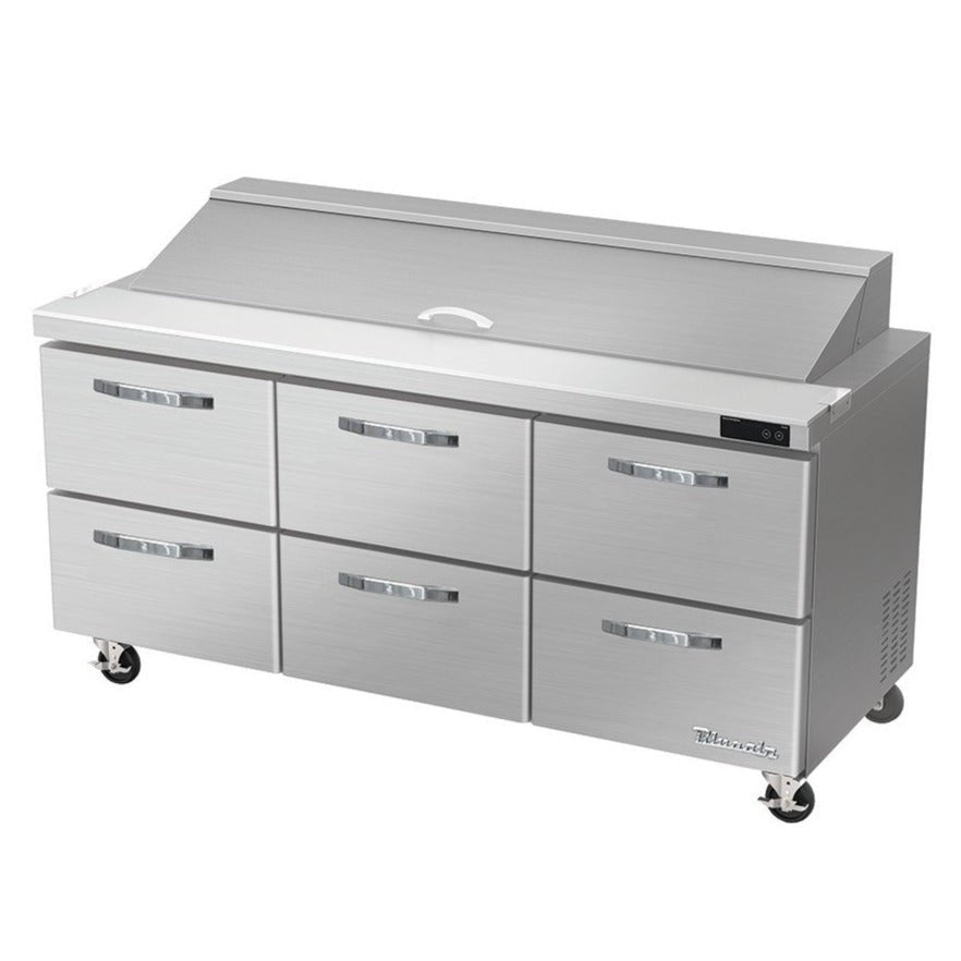 Blue Air BLPT72-D6-HC Sandwich Prep Drawer - VRS Restaurant Equipment & Supply Store