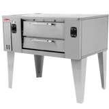 BakeMax BMBPD125 Floor Model 66″ Wide Commercial Gas Pizza Stone Deck Oven