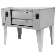 BakeMax BMBPD125 Floor Model 66″ Wide Commercial Gas Pizza Stone Deck Oven