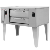 BakeMax BMBPD915 55” Wide Commercial Commercial Gas Pizza Stone Deck Oven