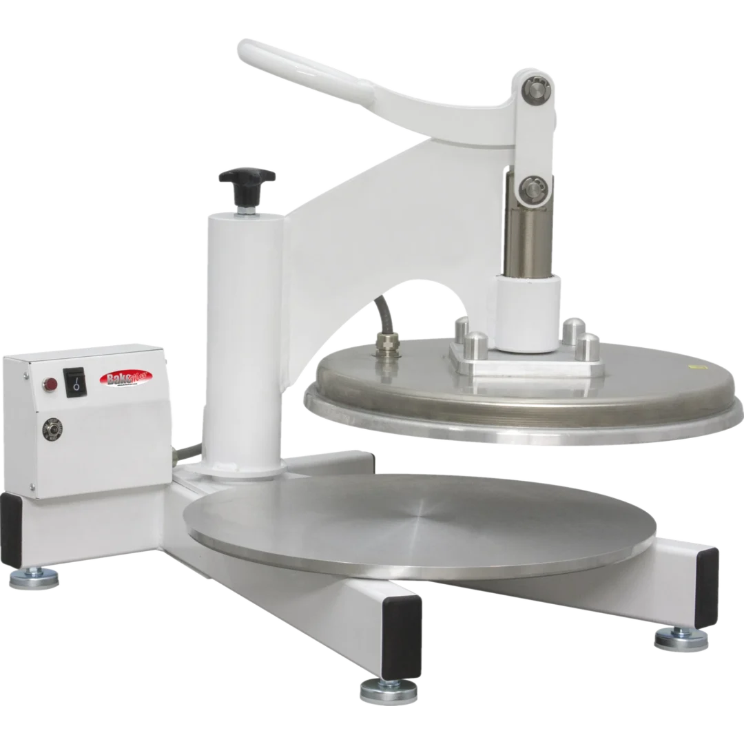 BakeMax BMDMS18 Commercial Countertop Single Upper Heat Swing Away Manual Pizza Press