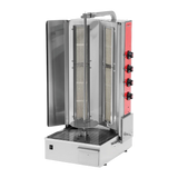 BakeMax BMDN1522R4 Commercial Heavy-Duty 4-Burner Gas Shawarma / Donair Machine