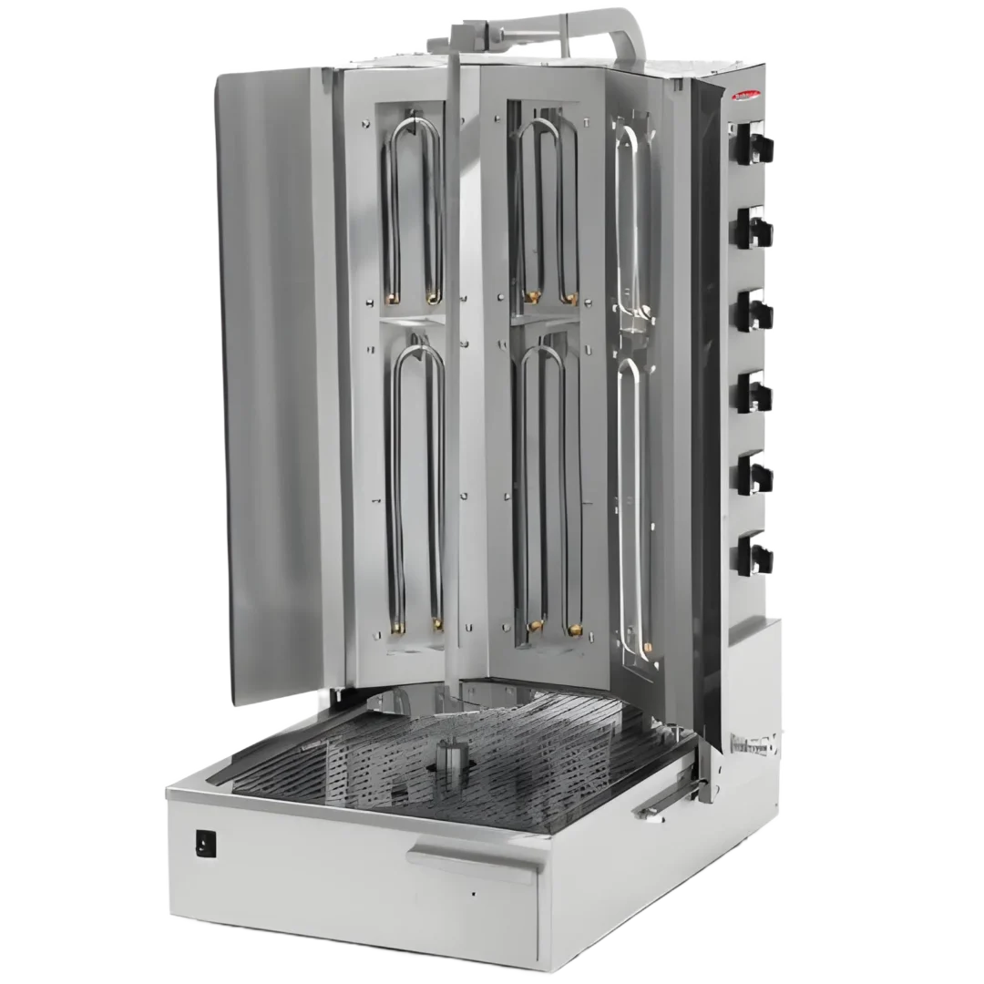 BakeMax BMDN1703R Heavy Duty Commercial Electric 6-Burner Shawarma Machine