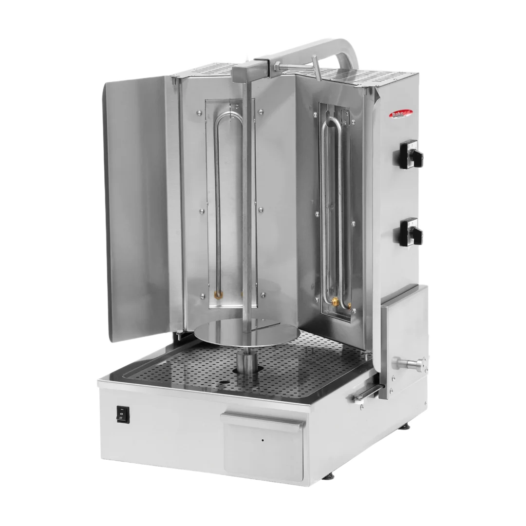 BakeMax BMDN1712R Heavy Duty Commercial Electric 2-Burner Shawarma Machine