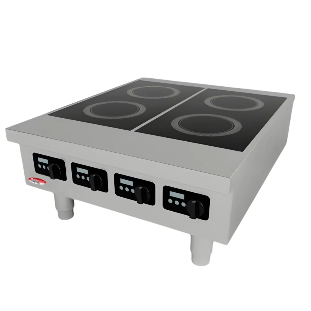 BakeMax BMPLS7IND020 Countertop 4 Burner Electric Induction Cooker