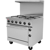 BakeMax BMPLS7KE031 Commercial Floor Model 36” 6 Burner Electric Range