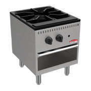 BakeMax America BASPS001 Commercial Countertop Single Burner Manual Gas Stock Pot