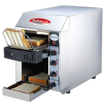 BakeMax BMCT150 Commercial Countertop Electric 1-Slice Wide Conveyor Toaster