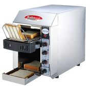 BakeMax BMCT150 Commercial Countertop Electric 1-Slice Wide Conveyor Toaster