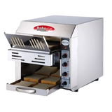 BakeMax BMCT305 Commercial Countertop Electric 2-Slice Wide Conveyor Toaster