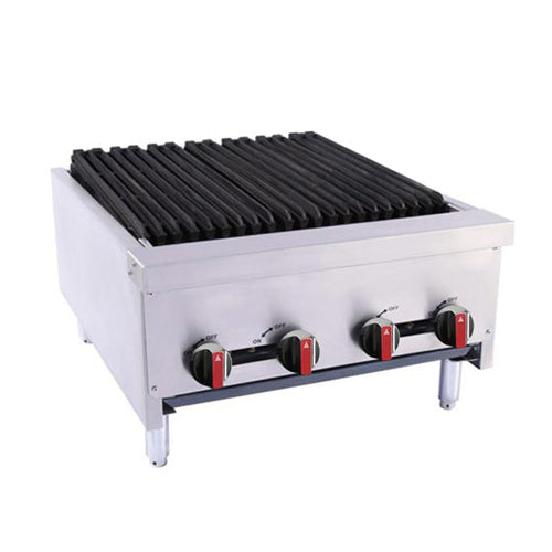 BakeMax BACGG18-2 18″ Propane Gas Radiant Charbroiler - VRS Restaurant Equipment & Supply Store