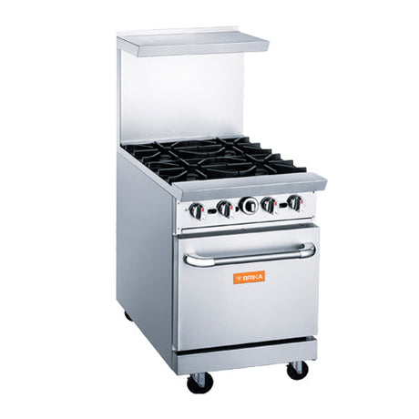 Brika BGR-4B″ Propane Gas Range With 4 Open Burner - VRS Restaurant Equipment & Supply Store