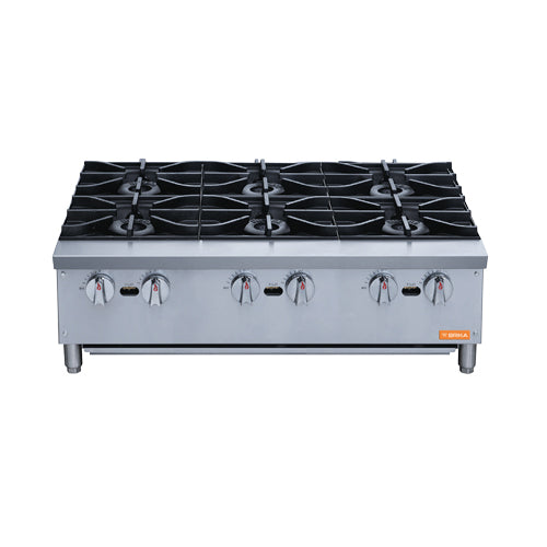 Brika BHP-366 36″ Propane Gas Hot Plate - VRS Restaurant Equipment & Supply Store