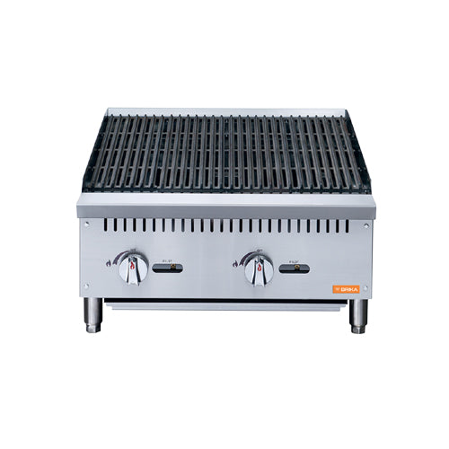 Brika BRB-24 24″ Propane Gas Radiant Charbroiler - VRS Restaurant Equipment & Supply Store