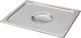Browne 12.8" Stainless Steel Solid Cover for One-Third Size Steam Table Pan - 575548