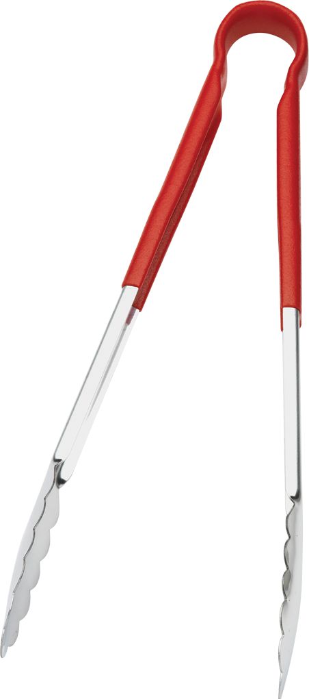 Browne 5513RD Red Colour-Coded Tongs, 16 in, Stainless Steel - product image