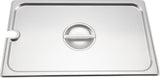 Browne 2.5" Stainless Steel Perforated Anti-Jam Full Size Steam Pan Lid - 5781112
