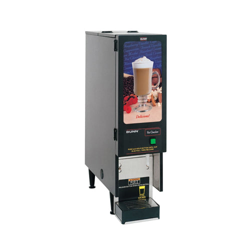 Bunn 28700.6001 FMD-1 Black Fresh Mix Hot Beverage Dispenser With 1 Hopper - VRS Restaurant Equipment & Supply Store