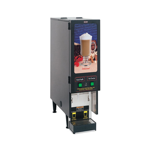 Bunn 29200.6001 FMD-2 Black Fresh Mix Hot Beverage Dispenser With 2 Hoppers - VRS Restaurant Equipment & Supply Store