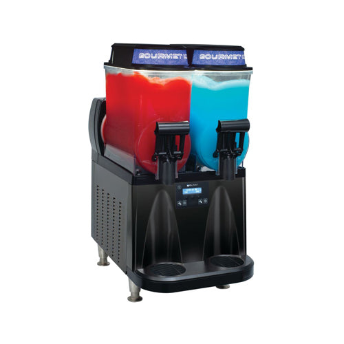 Bunn ULTRA-NX 58000.0014 Black Slushy Machine With 2 Hopper & Standard Handles - VRS Restaurant Equipment & Supply Store