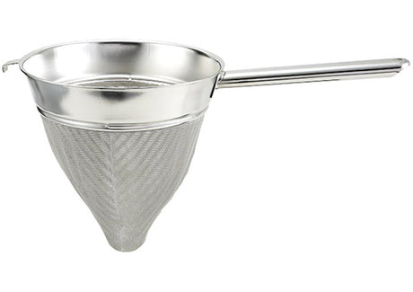 Winco Hollow Handle Stainless Steel Bouillon Strainer with Extra Fine Mesh