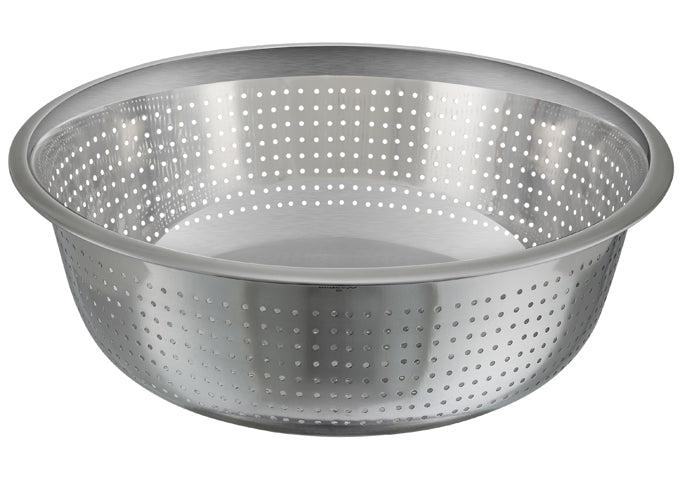 Winco Chinese Style Colanders, Stainless Steel, 2.5 mm