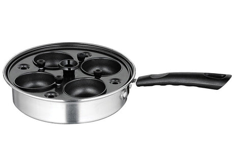 Winco CEP-4 Egg Poacher Set: Stainless Steel Pan With Inner Nonstick Cups - VRS Restaurant Equipment & Supply Store