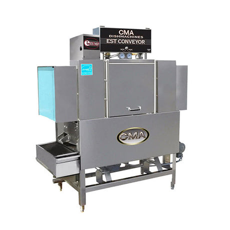 CMA Dishmachines EST-44 249 Racks / Hour High Temperature Conveyor Dishwasher – 1Ph, 208V - VRS Restaurant Equipment & Supply Store