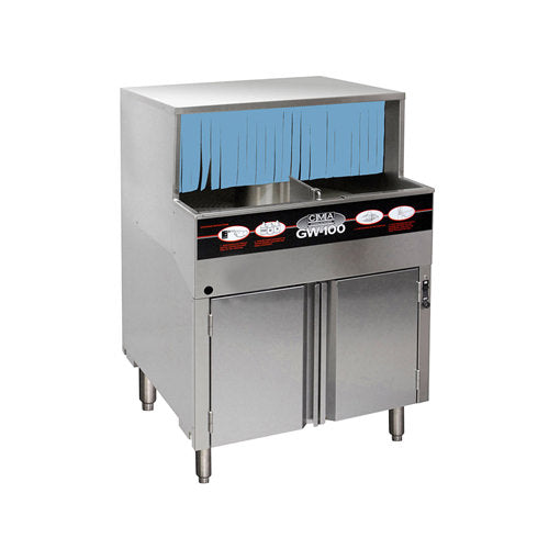 CMA GW-100 Low Temperature 1000 Glasses / Hour Rotary Glasswasher - VRS Restaurant Equipment & Supply Store