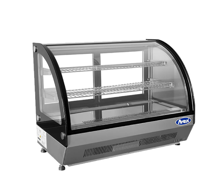 Atosa Countertop Refrigerated Curved Display Case (3.5 cu ft) - CRDC-35