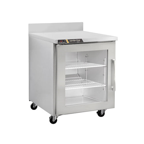 Centerline CLUC-27R-GD-WT 27″ 1 Door Glass Worktop Refrigerator - VRS Restaurant Equipment & Supply Store