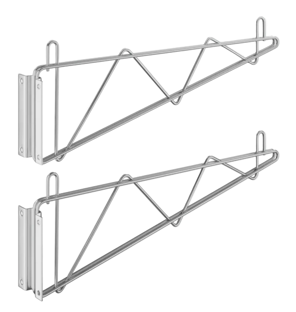 American Chef Chrome Single Tier Brackets For 18" Wire Shelving WB-18CH