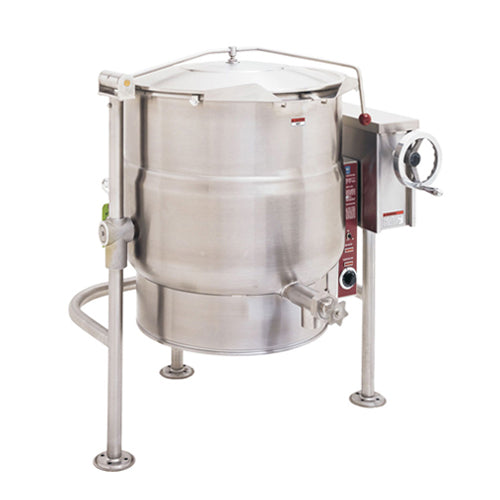 Crown ELT-100 100 Gallon Electric Steam Tilting Kettle – 3Ph, 208V - VRS Restaurant Equipment & Supply Store