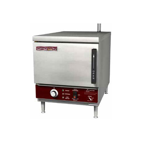 Crown EPXN-3 3 Pan Electric Countertop Convection Steamer – 1Ph, 208V - VRS Restaurant Equipment & Supply Store