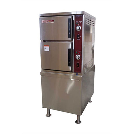 Crown SX-34EC 7 Pan Electric Convection Steamer on Cabinet Base – 3Ph, 208V - VRS Restaurant Equipment & Supply Store