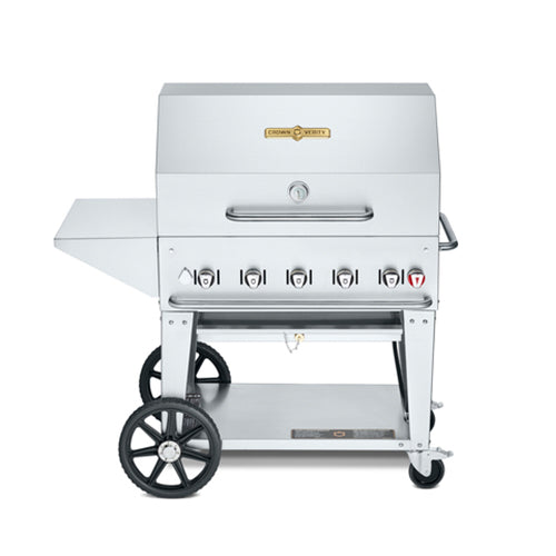 Crown Verity CV-MCB-36PKG 36″ Propane Gas Mobile Outdoor Grill - VRS Restaurant Equipment & Supply Store