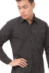 Uniform Works D300-CDA-L - Onyx Dress Shirt, Pinstripe, Large