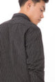 Uniform Works D300-CDA-L - Onyx Dress Shirt, Pinstripe, Large