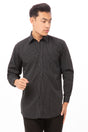 Uniform Works D300-CDA-L - Onyx Dress Shirt, Pinstripe, Large