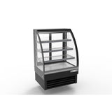 American Chef 35″ Curved Glass Floor Refrigerated Display Case DCC35 - VRS Restaurant Equipment & Supply Store