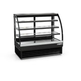 American Chef 48″ Curved Glass Floor Refrigerated Display Case DCC48 - VRS Restaurant Equipment & Supply Store