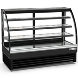 American Chef 60″ Curved Glass Floor Refrigerated Display Case DCC60 - VRS Restaurant Equipment & Supply Store