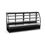 American Chef 80″ Curved Glass Floor Refrigerated Display Case DCC80 - VRS Restaurant Equipment & Supply Store