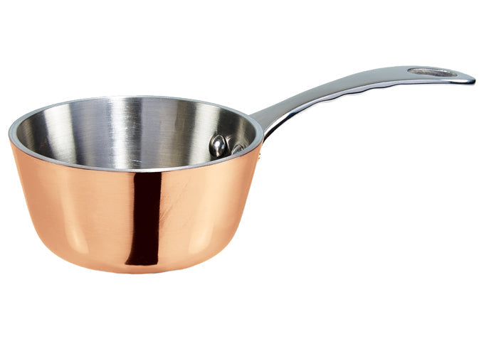 Winco Dcsc-3C Mini 3″ Saucier, Copper Plated, 5 Oz - VRS Restaurant Equipment & Supply Store