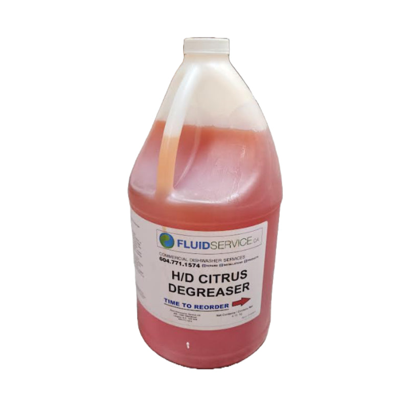 Fluid DEGREASER-4 4L Heavy Duty Citrus Degreaser - 4 / Case
