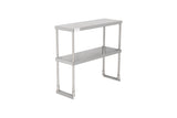 American Chef 12" x 36" Double Tier Stainless Steel Overshelf - DOV-1236