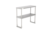 American Chef 12" x 36" Double Tier Stainless Steel Overshelf - DOV-1236