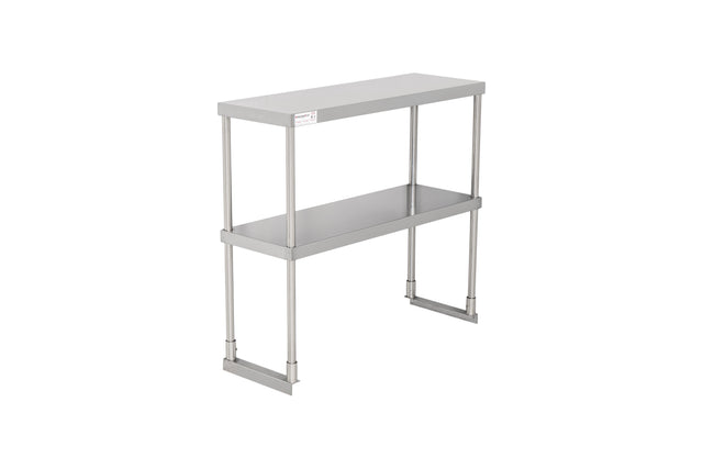 American Chef 12" x 36" Double Tier Stainless Steel Overshelf - DOV-1236