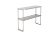 American Chef 12" x 48" Double Tier Stainless Steel Overshelf - DOV-1248