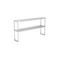 American Chef 12" x 60" Double Tier Stainless Steel Overshelf - DOV-1260